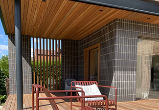 contemporary brickslip resi extension